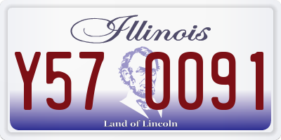 IL license plate Y570091