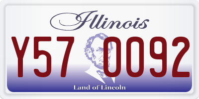 IL license plate Y570092