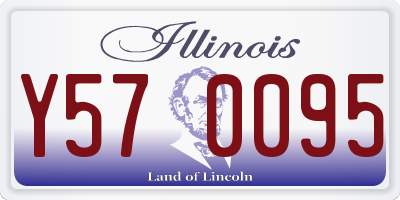 IL license plate Y570095