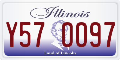 IL license plate Y570097