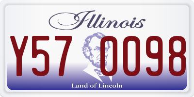 IL license plate Y570098