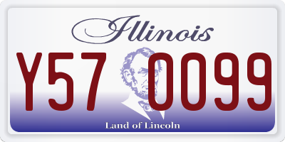 IL license plate Y570099