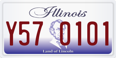 IL license plate Y570101