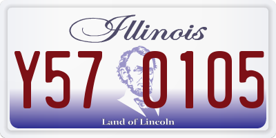 IL license plate Y570105