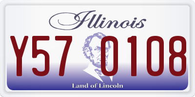 IL license plate Y570108