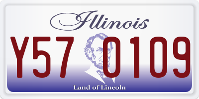 IL license plate Y570109