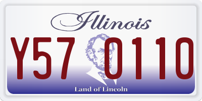 IL license plate Y570110