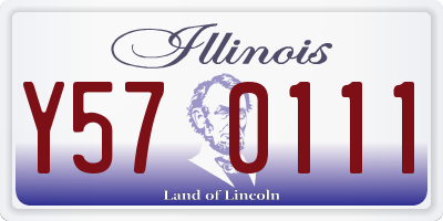 IL license plate Y570111