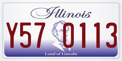 IL license plate Y570113