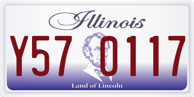 IL license plate Y570117
