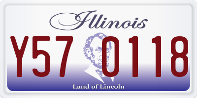 IL license plate Y570118