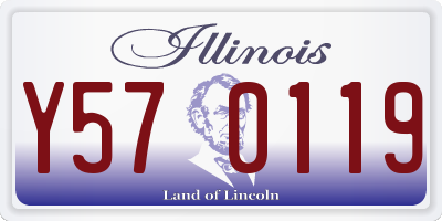 IL license plate Y570119
