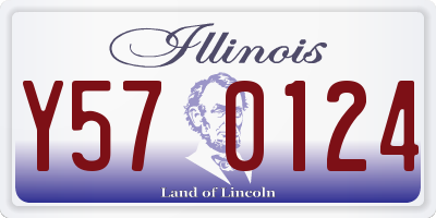 IL license plate Y570124
