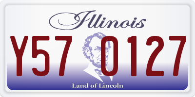 IL license plate Y570127