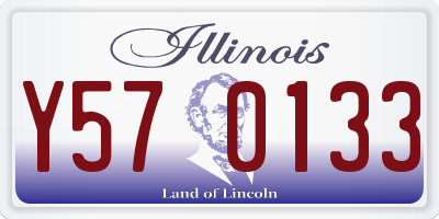 IL license plate Y570133