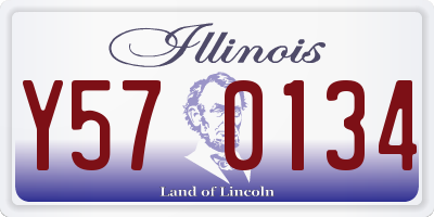 IL license plate Y570134