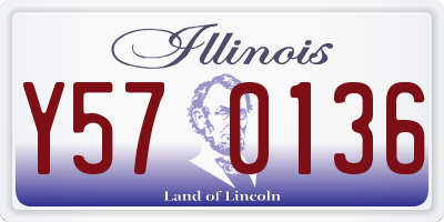 IL license plate Y570136
