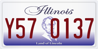 IL license plate Y570137