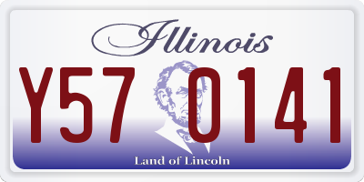 IL license plate Y570141