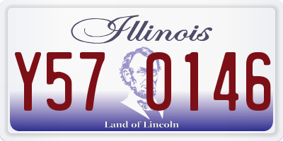 IL license plate Y570146