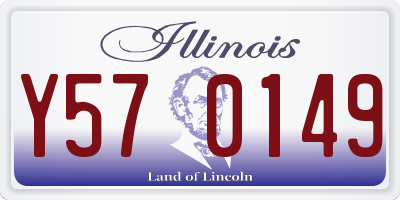 IL license plate Y570149