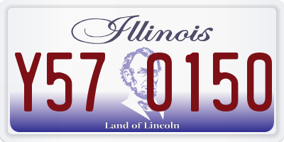 IL license plate Y570150