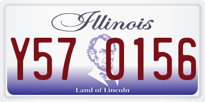 IL license plate Y570156