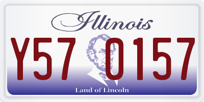 IL license plate Y570157
