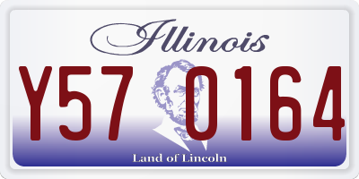 IL license plate Y570164