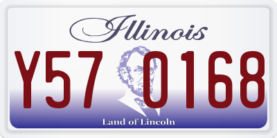 IL license plate Y570168