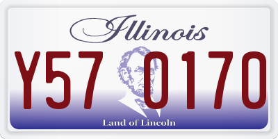 IL license plate Y570170
