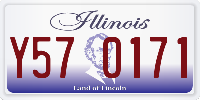 IL license plate Y570171