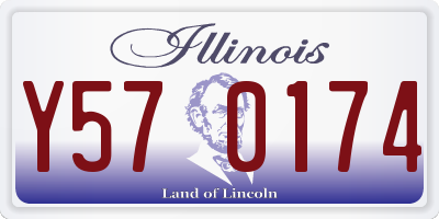 IL license plate Y570174