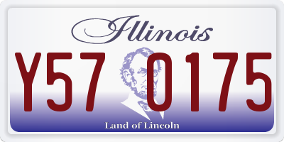 IL license plate Y570175