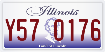 IL license plate Y570176
