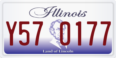 IL license plate Y570177