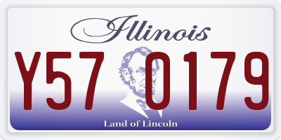IL license plate Y570179