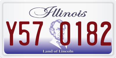 IL license plate Y570182