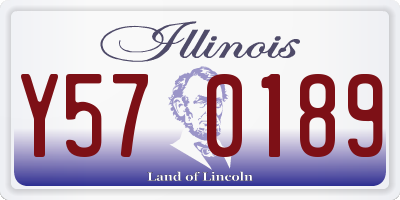 IL license plate Y570189