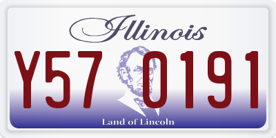 IL license plate Y570191