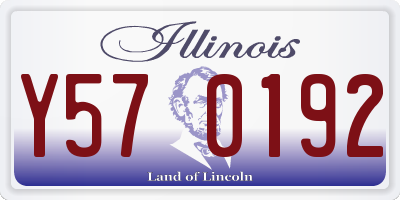 IL license plate Y570192