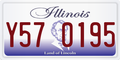 IL license plate Y570195