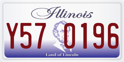 IL license plate Y570196
