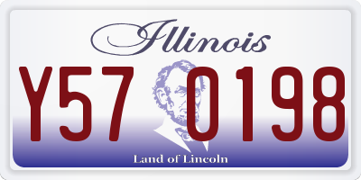 IL license plate Y570198