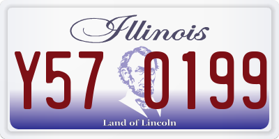IL license plate Y570199