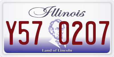 IL license plate Y570207