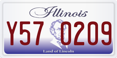 IL license plate Y570209