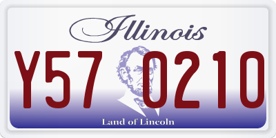 IL license plate Y570210