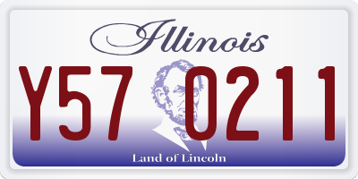 IL license plate Y570211