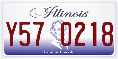 IL license plate Y570218